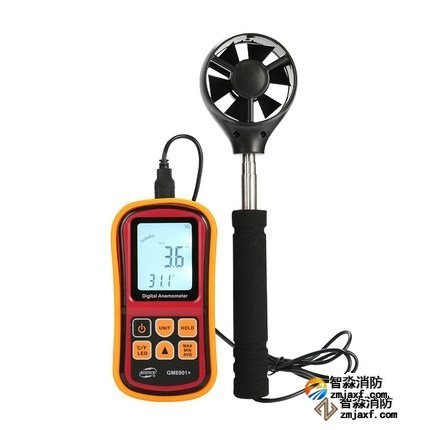 數(shù)字風(fēng)速計(jì)量程：0ｍ/ｓ～45ｍ/ｓ；精度：±3％